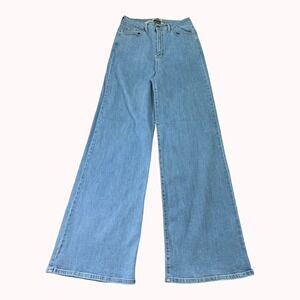 Swank A Posh Jeans Womens 15‎ (30x34) Blue Flared Wide Leg Retro Hippie Bohemian